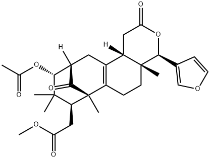 (4R)-10α-Acetoxy-4β-(3-furyl)-1,4,4a,5,6,7,8,9,10,11,12,12bβ-dodecahydro-4aβ,7,9,9-tetramethyl-2,13-dioxo-7β,11β-methano-2H-cycloocta[f][2]benzopyran-8β-acetic acid methyl ester