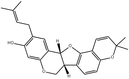 (6bR,12bR)-6bβ,12bβ-Dihydro-3,3-dimethyl-11-(3-methyl-2-butenyl)-3H,7H-furo[3,2-c:5,4-f']bis[1]benzopyran-10-ol