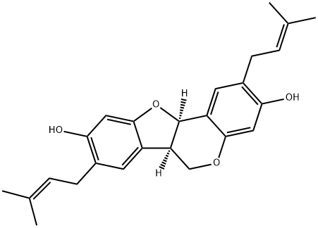 (6aR,11aR)-6aα,11aα-Dihydro-2,8-bis(3-methyl-2-butenyl)-6H-benzofuro[3,2-c][1]benzopyran-3,9-diol