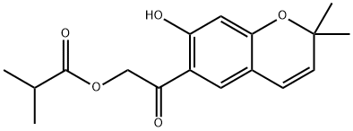 2-Methylpropanoic acid [2-(7-hydroxy-2,2-dimethyl-2H-1-benzopyran-6-yl)-2-oxoethyl] ester
