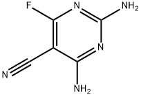 5-Pyrimidinecarbonitrile,  2,4-diamino-6-fluoro-
