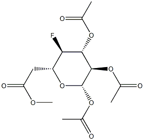 4-Fluoro-1-O,2-O,3-O,6-O-tetraacetyl-4-deoxy-β-D-glucopyranose