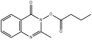 4(3H)-Quinazolinone, 3-(butyryloxy)-2-methyl-
