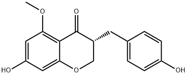 (-)-2,3-Dihydro-7-hydroxy-3-[(4-hydroxyphenyl)methyl]-5-methoxy-4H-1-benzopyran-4-one
