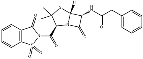 2-[[(2S,5β)-3,3-Dimethyl-7-oxo-6α-[(2-phenylacetyl)amino]-4-thia-1-azabicyclo[3.2.0]heptan-2β-yl]carbonyl]-3-oxo-2,3-dihydro-1,2-benzisothiazole 1,1-dioxide
