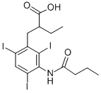 2-[3-(butyrylamino)-2,4,6-triiodobenzyl]butyric acid