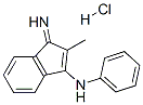 Inden-3-amine, 1-imino-2-methyl-N-phenyl-, monohydrochloride