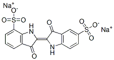 disodium 2-(1,3-dihydro-3-oxo-7-sulphonato-2H-indol-2-ylidene)-3-oxoindoline-5-sulphonate