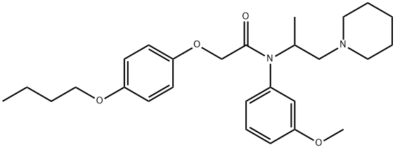 2-(4-Butoxyphenoxy)-N-(3-methoxyphenyl)-N-(1-methyl-2-piperidinoethyl)acetamide