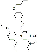 2-(4-butoxyphenoxy)-N-(2,5-diethoxyphenyl)-N-[2-(diethylamino)ethyl]acetamide monohydrochloride
