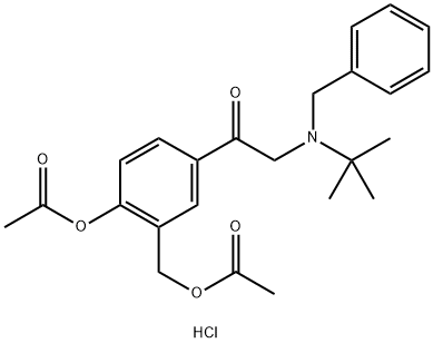 2-(苄基-叔-丁基氨基)-4'-羟基-3'-羟甲基苯乙酮二乙酸酯盐酸盐