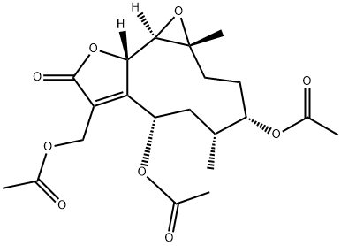 (1aR,10aS,10bR)-4α,7α-Bis(acetyloxy)-8-(acetyloxy)methyl-2,3,4,5,6,7,10a,10b-octahydro-1a,5α-dimethyloxireno[9,10]cyclodeca[1,2-b]furan-9(1aH)-one
