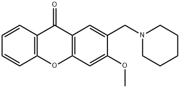 3-Methoxy-2-(piperidinomethyl)-9H-xanthen-9-one