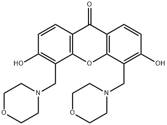 4,5-Bis(morpholinomethyl)-3,6-dihydroxy-9H-xanthen-9-one