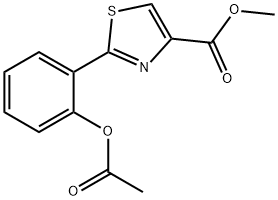 2-[2-(Acetyloxy)phenyl]-4-thiazolecarboxylic acid methyl ester