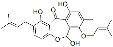 1,6,10-Trihydroxy-8-methyl-2-(3-methyl-2-butenyl)-7-[(3-methyl-2-butenyl)oxy]dibenz[b,e]oxepin-11(6H)-one