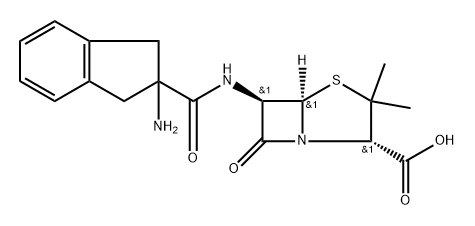 6α-[[[(2-Amino-2,3-dihydro-1H-inden)-2-yl]carbonyl]amino]penicillanic acid