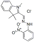 1,3,3-trimethyl-2-[[(2-nitrophenyl)hydrazono]methyl]-3H-indolium chloride
