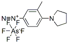 3-methyl-4-(pyrrolidin-1-yl)benzenediazonium hexafluoroarsenate