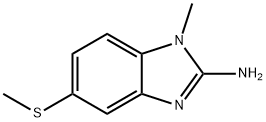 Benzimidazole, 2-amino-1-methyl-5-(methylthio)- (8CI)