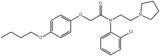2-(p-Butoxyphenyloxy)-2'-chloro-N-[2-(1-pyrrolidinyl)ethyl]acetanilide