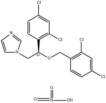 Imidazole, 1-[2,4-dichloro-b-[(2,4-dichlorobenzyl)oxy]phenethyl]-, mononitrate, (-)- (8CI)