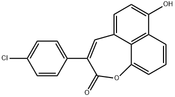 3-(p-Chlorophenyl)-7-hydroxy-2H-naphth[1,8-bc]oxepin-2-one