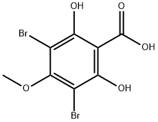 2,6-Dihydroxy-4-methoxy-3,5-dibromobenzoic acid