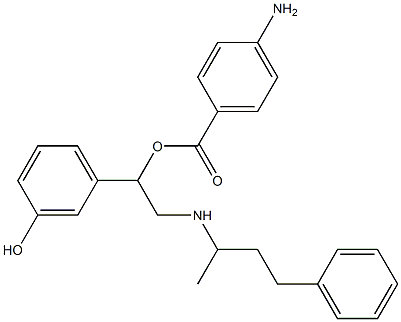4-Aminobenzoic acid 3-hydroxy-α-[[(1-methyl-3-phenylpropyl)amino]methyl]benzyl ester