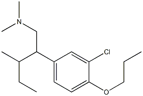 3-Chloro-N,N-dimethyl-β-(1-methylpropyl)-4-propoxybenzeneethanamine