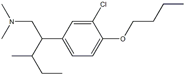 4-Butoxy-3-chloro-N,N-dimethyl-β-(1-methylpropyl)benzeneethanamine