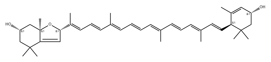 .beta.,.epsilon.-Carotene-3,3-diol, 5,8-epoxy-5,8-dihydro-, (3S,3R,5R,6R,8S)-