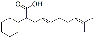 (4E)-2-cyclohexyl-5,9-dimethyl-deca-4,8-dienoic acid