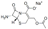 sodium (6R-trans)-3-[(acetyloxy)methyl]-7-amino-8-oxo-5-thia-1-azabicyclo[4.2.0]oct-2-ene-2-carboxylate