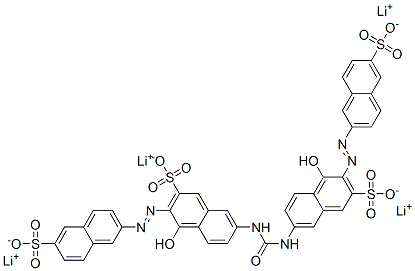 tetralithium 7,7'-(carbonyldiimino)bis[4-hydroxy-3-[(6-sulphonato-2-naphthyl)azo]naphthalene-2-sulphonate]