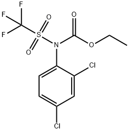 N-Trifluoromethylsulfonyl-N-(2,4-dichlorophenyl)carbamic acid ethyl ester
