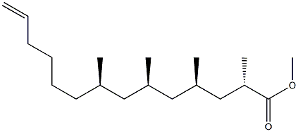 [2S,4R,6R,8R,(+)]-2,4,6,8-Tetramethyl-13-tetradecenoic acid methyl ester