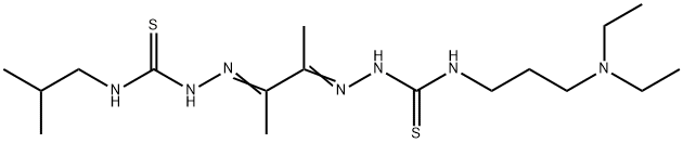 4-[3-(Diethylamino)propyl]-4'-(2-methylpropyl)[1,1'-(1,2-dimethyl-1,2-ethanediylidene)bisthiosemicarbazide]