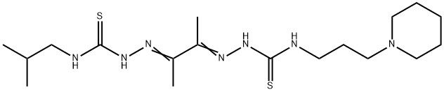 4-(2-Methylpropyl)-4'-(3-piperidinopropyl)[1,1'-(1,2-dimethyl-1,2-ethanediylidene)bisthiosemicarbazide]