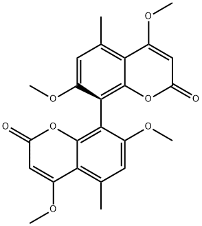 (+)-4,4',7,7'-Tetramethoxy-5,5'-dimethyl-8,8'-bi(2H-1-benzopyran)-2,2'-dione