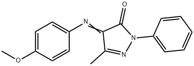 2,4-Dihydro-4-[(4-methoxyphenyl)imino]-5-methyl-2-phenyl-3H-pyrazol-3-one