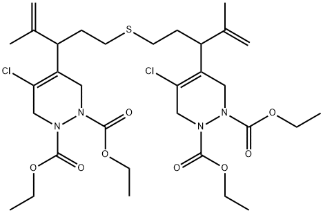 4,4'-[Thiobis(3-isopropenyltrimethylene)]bis(5-chloro-3,6-dihydro-1,2-pyridazinedicarboxylic acid diethyl) ester