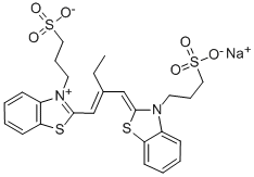 3-(3-SULFOPROPYL)-2-(2-((3-SULFOPROPYL)-2-(3H)-BENZOTHIAZOLYLIDENE)METHYL)-1-BUTENYL)-BENZOTHIAZOLIUM HYDROXIDE, INNER SALT, SODIUM SALT