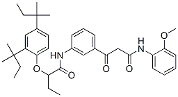 3-[m-[[2-(2,4-di-tert-pentylphenoxy)butyryl]amino]phenyl]-N-(o-methoxyphenyl)-3-oxopropionamide