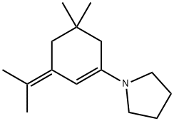1-[5,5-Dimethyl-3-(1-methylethylidene)-1-cyclohexen-1-yl]pyrrolidine