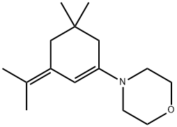 4-[5,5-Dimethyl-3-(1-methylethylidene)-1-cyclohexen-1-yl]morpholine