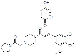 1-[(pyrrolidin-1-ylcarbonyl)methyl]-4-(3,4,5-trimethoxycinnamoyl)piperazine maleate