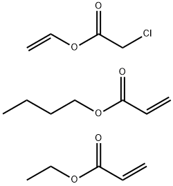 2-Propenoic acid, butyl ester, polymer with ethenyl chloroacetate and ethyl 2-propenoate