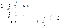 2-[(1-amino-9,10-dihydro-4-hydroxy-9,10-dioxo-2-anthryl)oxy]ethyl phenyl carbonate
