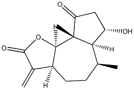 (3aS)-3,3aβ,4,5,6,6aβ,7,8,9a,9bβ-Decahydro-7β-hydroxy-6α,9aα-dimethyl-3-methyleneazuleno[4,5-b]furan-2,9-dione